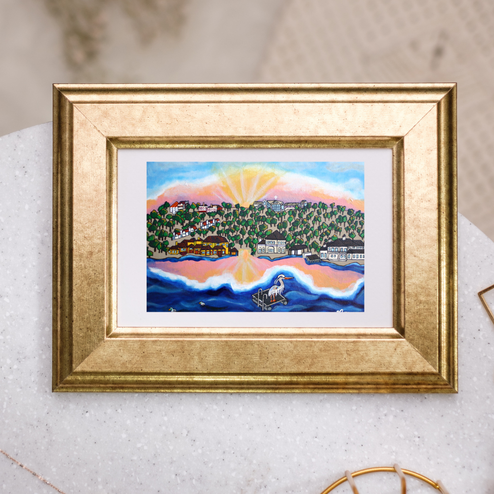 Horseshoe Bay Sunrise Greeting Card | Texas Hill Country Art | Lake LBJ Landscape | Texas Greeting Card | Original Artwork