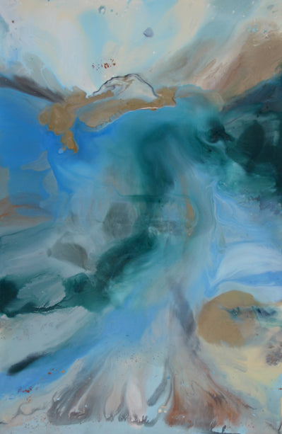 Waves of Change, diptych, 36x54 inches