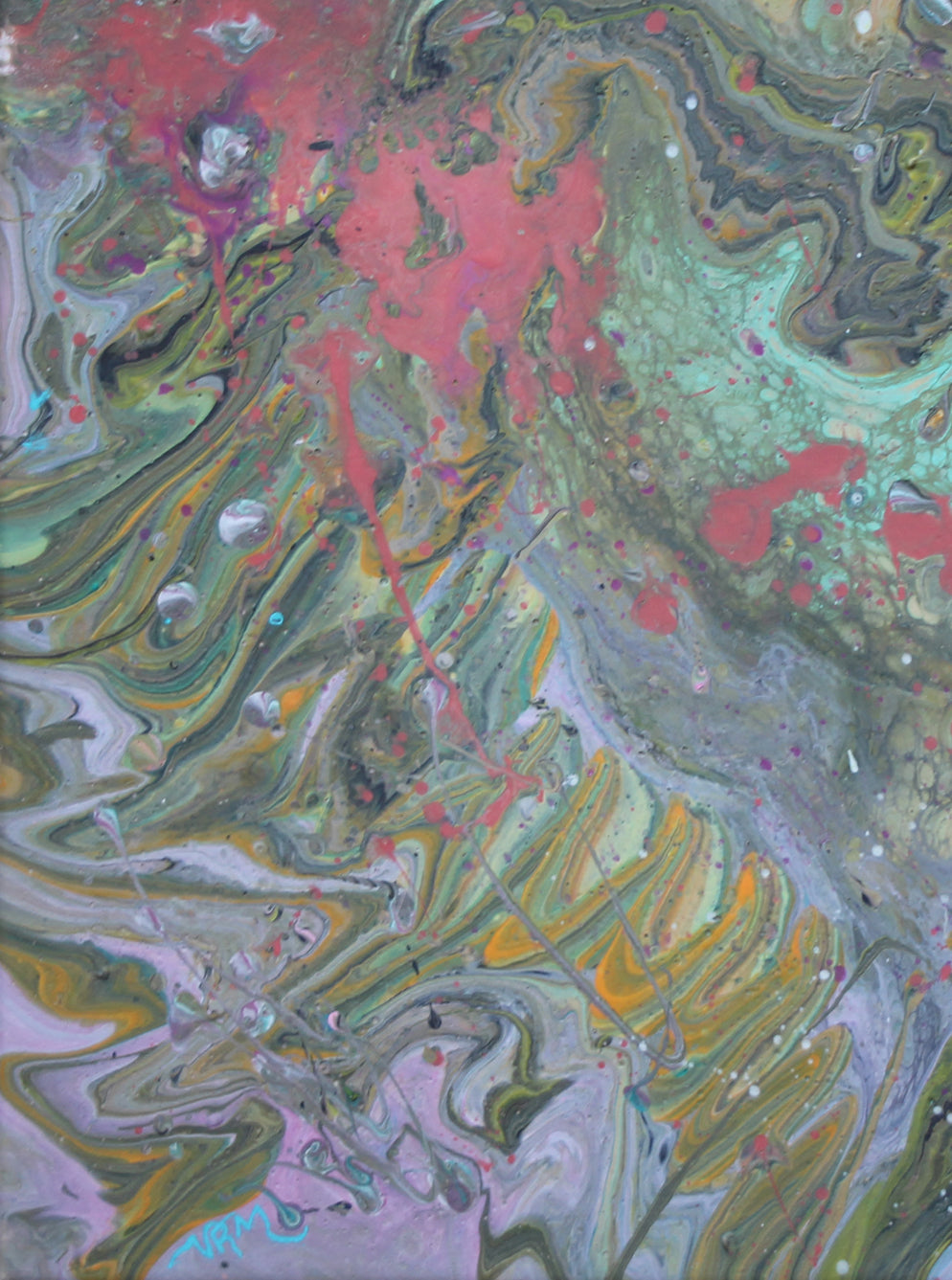 Squiggle, 12x12 inches