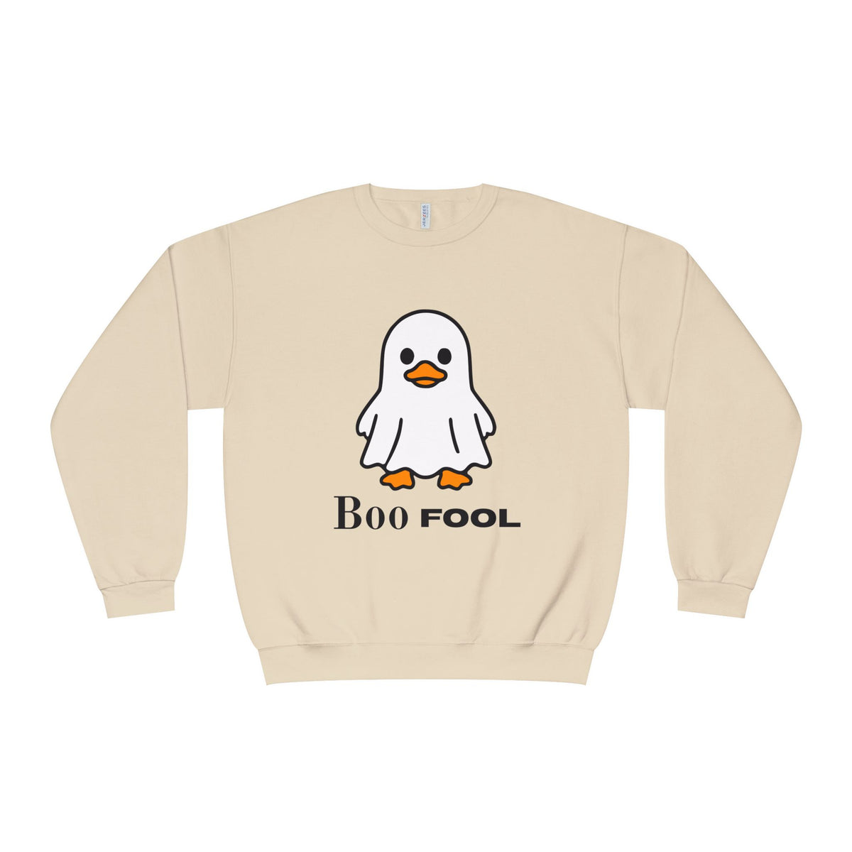 Boo Fool Ghost Duck Sweatshirt, Cute Halloween Crewneck, Funny Spooky Season Sweater, Cozy Fall Graphic Pullover