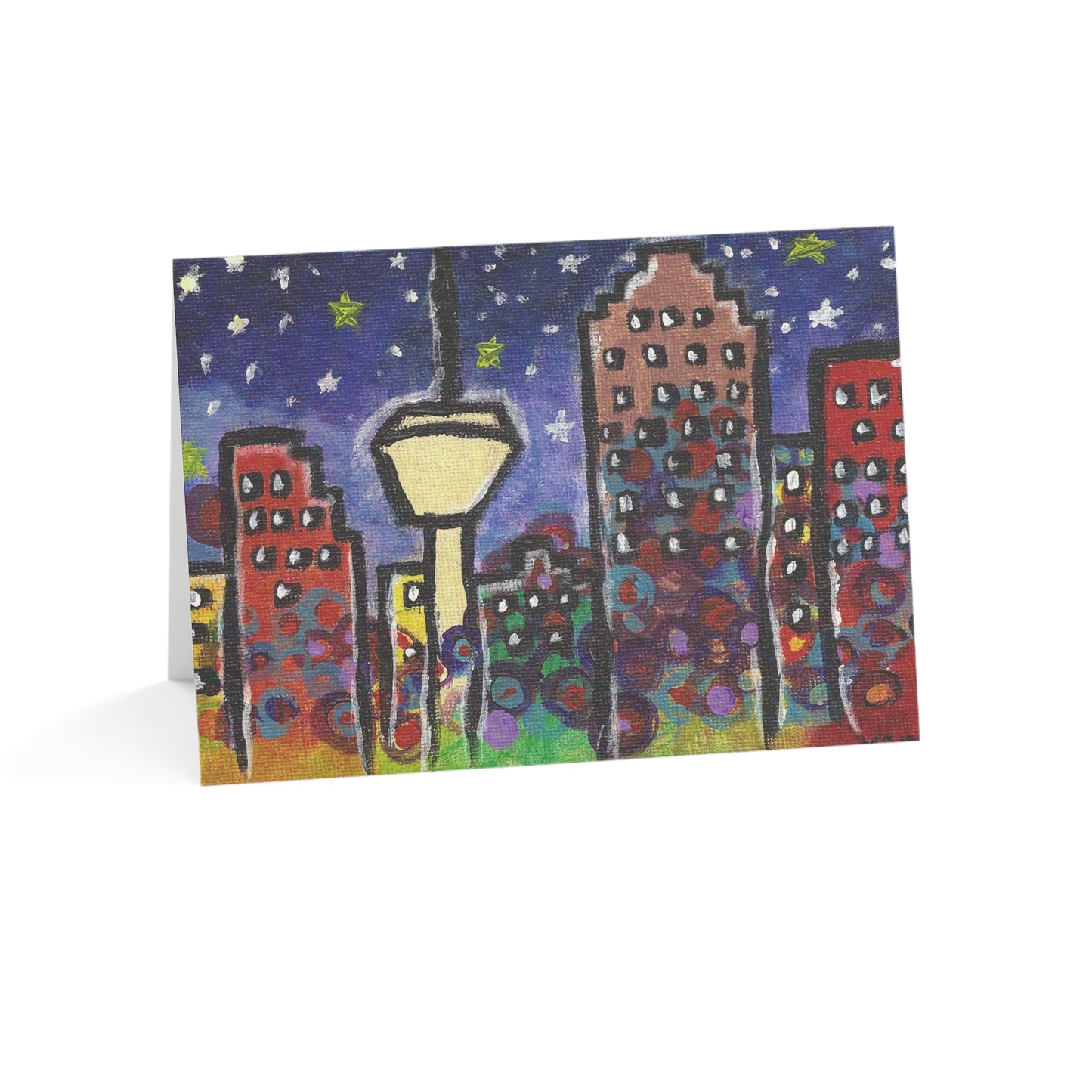 San Antonio Greeting Card | Texas Cityscape Card | San Antonio Skyline Art Card | Texas Gift | Blank Note Card | Original Artwork