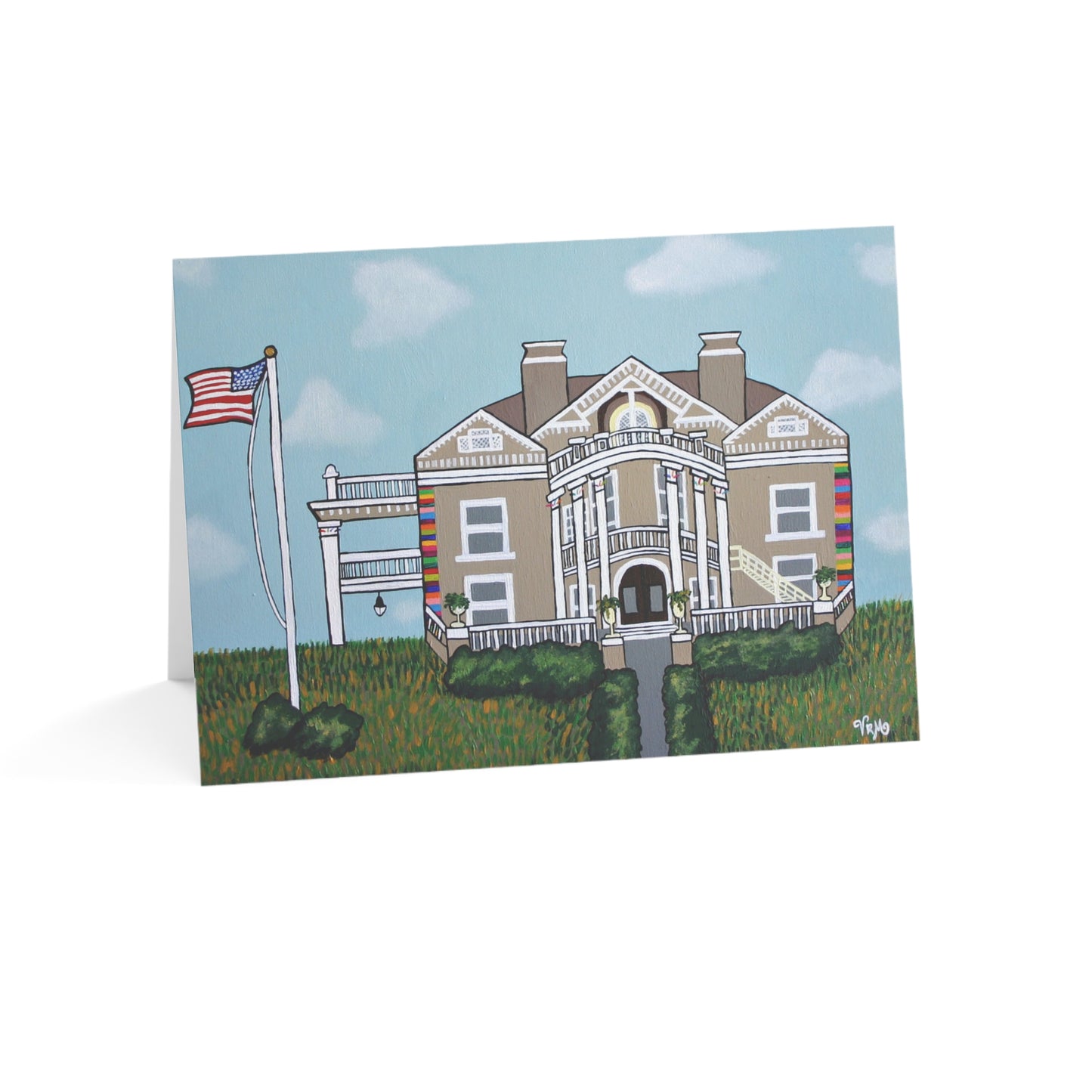 Women's Club of San Antonio Greeting Card | Historic San Antonio Art Card | Texas Landmark Gift | Original Artwork by VRM Studios