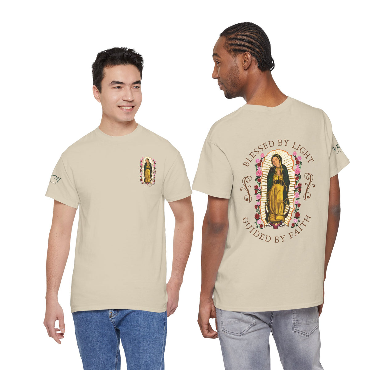 Our Lady of Guadalupe T-ShirtV | Virgin Mary Catholic Tee | Marian Devotional Shirt | Religious Gift | Mexican Faith Art