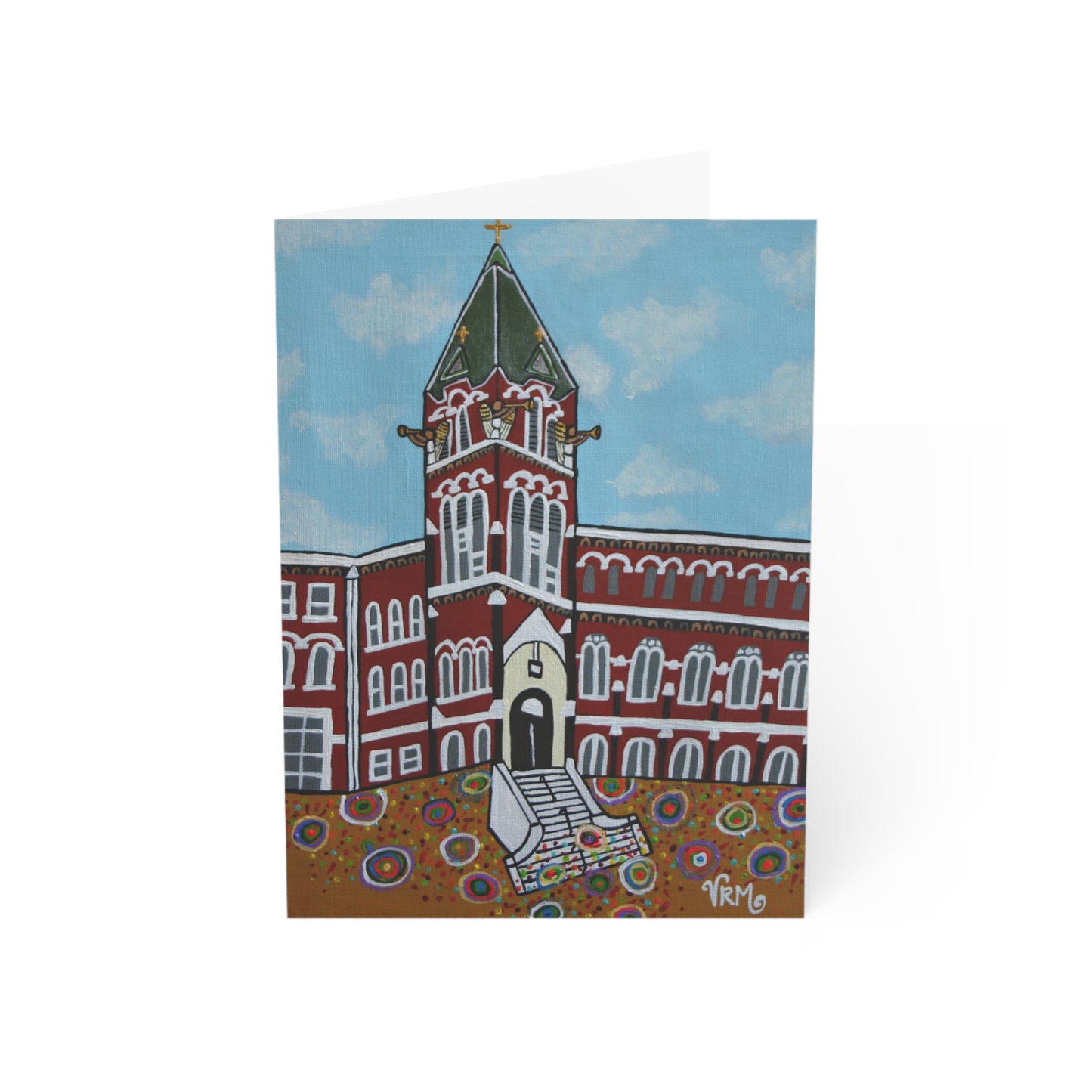 Chapel of the Incarnate Word Greeting Card | University of the Incarnate Word Art | San Antonio Texas | Original Artwork