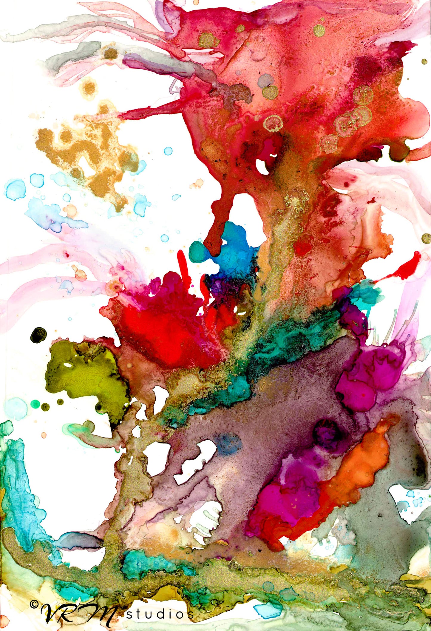 Color Paradise, matted, 18x24 inches