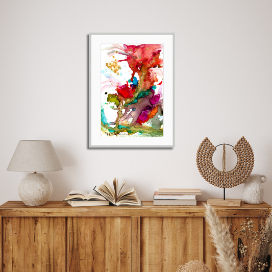 Color Paradise, matted, 18x24 inches