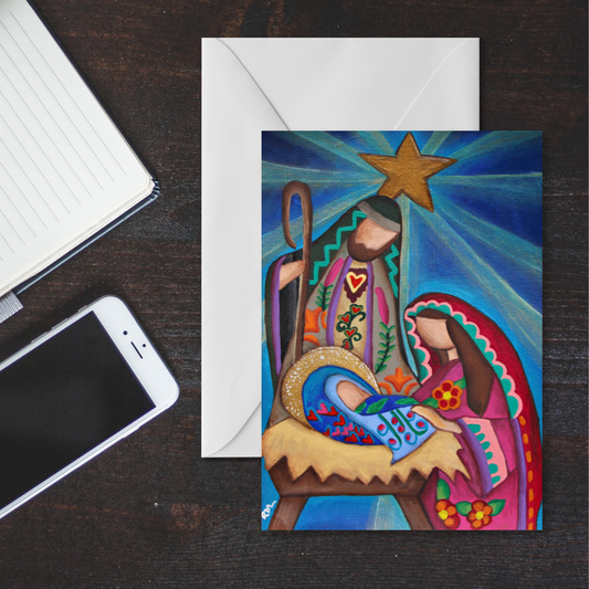 Nativity Christmas Card | Religious Christmas Card | Christian Holiday Greeting Card | Birth of Jesus |Faith Christmas Card| Personalization