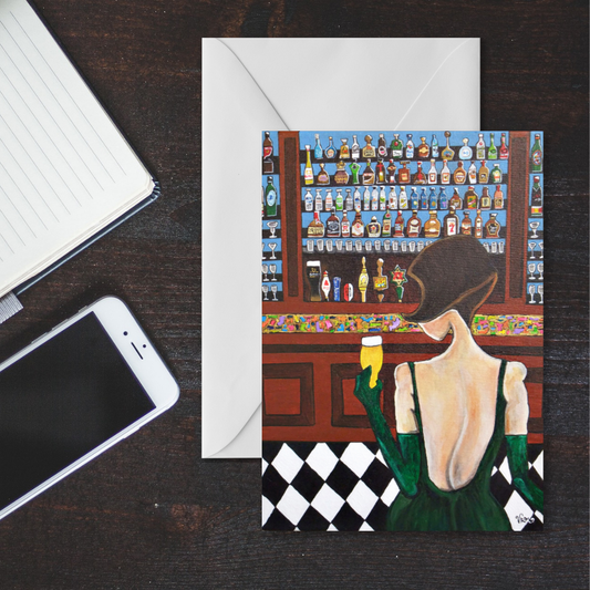 Beer Lover Greeting Card | Craft Beer Art Card | Funny Beer Gift | Brewery Lover Card | Blank Note Card | Original Artwork by VRM Studios