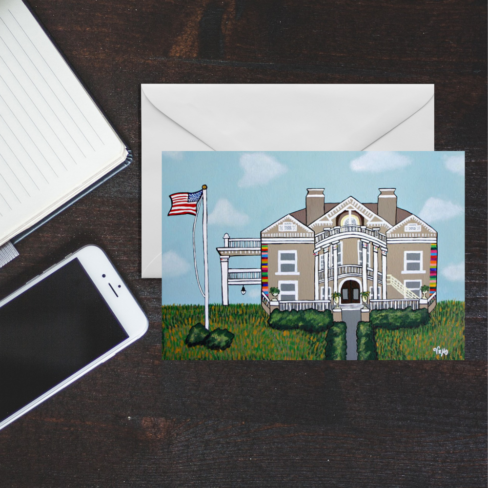 Women's Club of San Antonio Greeting Card | Historic San Antonio Art Card | Texas Landmark Gift | Original Artwork by VRM Studios