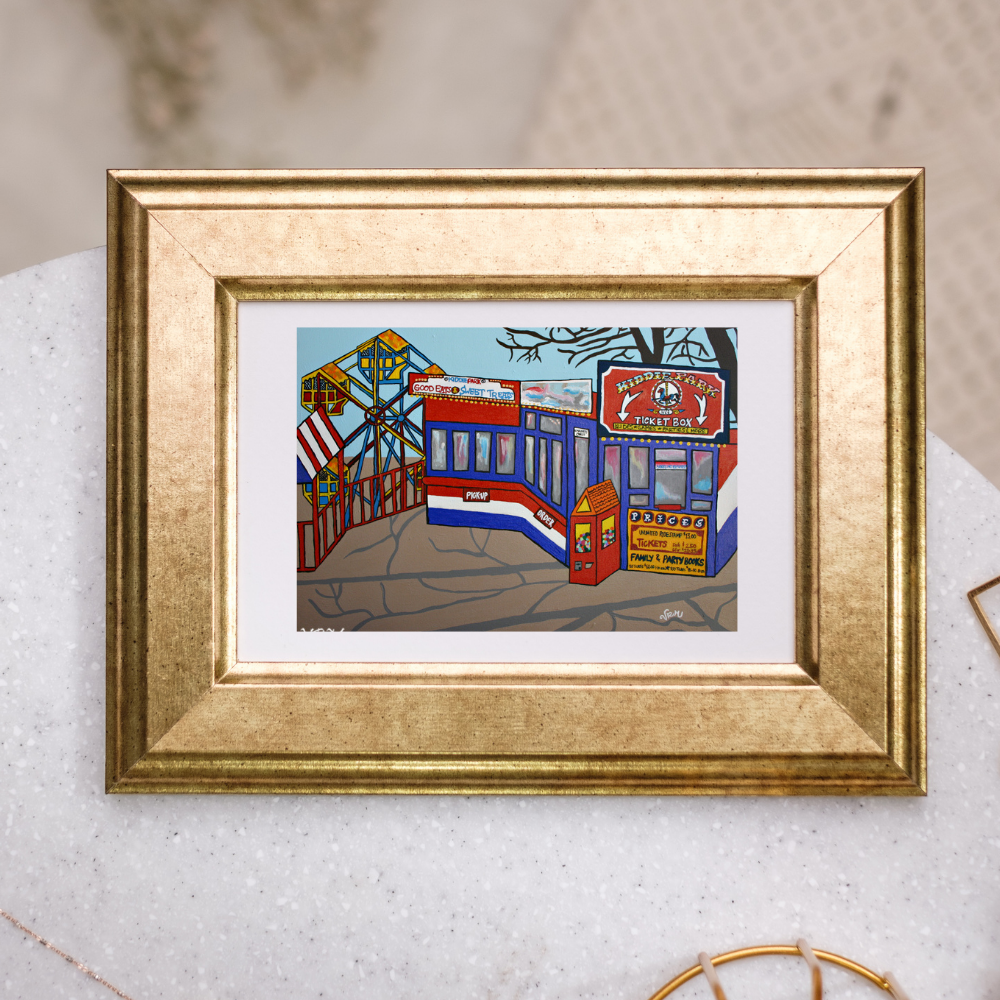 Kiddie Park Greeting Card | San Antonio Texas Art Card | Historic Amusement Park | Childhood Memories | Original Artwork by VRM Studios