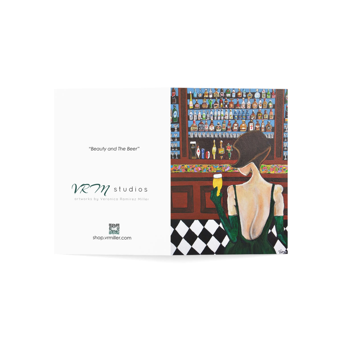 Beer Lover Greeting Card | Craft Beer Art Card | Funny Beer Gift | Brewery Lover Card | Blank Note Card | Original Artwork by VRM Studios