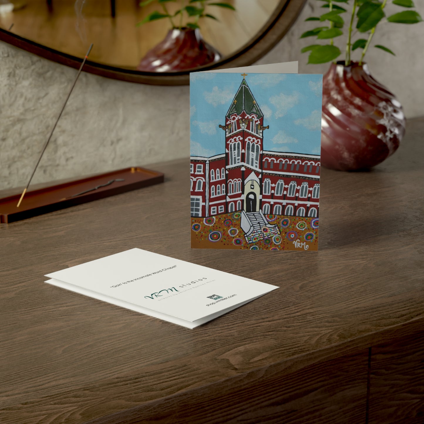 Chapel of the Incarnate Word Greeting Card | University of the Incarnate Word Art | San Antonio Texas | Original Artwork