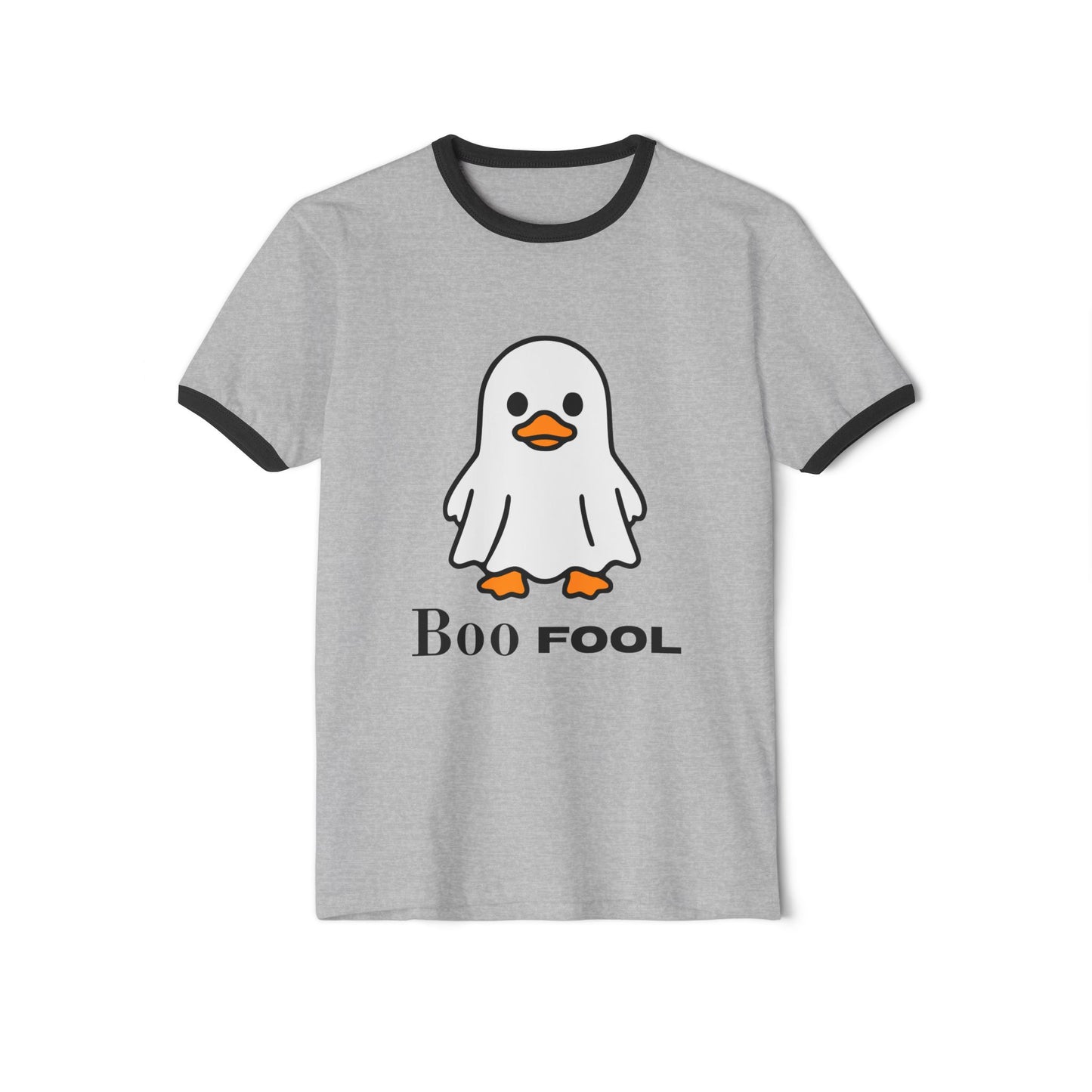Boo Fool Ghost T-Shirt — Cute Halloween Ringer Tee