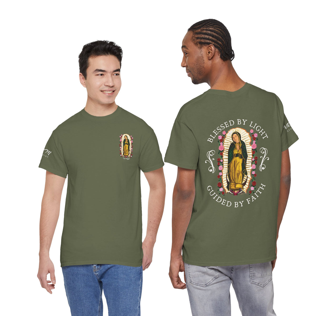 Our Lady of Guadalupe T-ShirtV | Virgin Mary Catholic Tee | Marian Devotional Shirt | Religious Gift | Mexican Faith Art