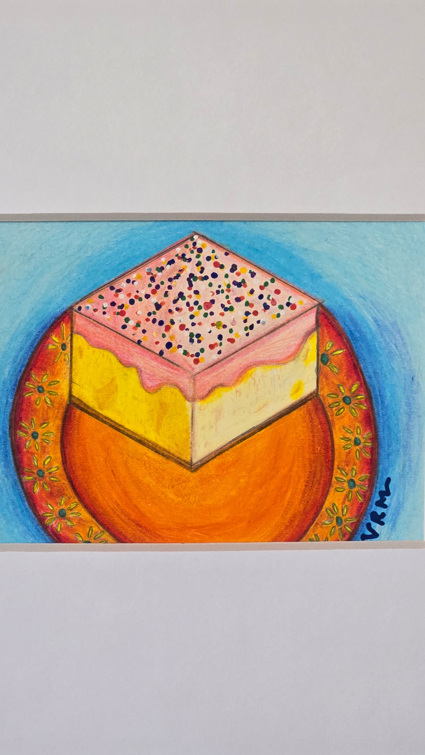 Pink Cake Anyone?, matted, 11x14 inches