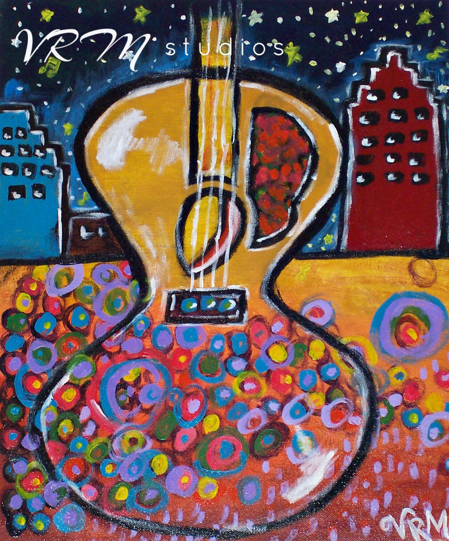 Nothing But The Music Matters, mexican folk art print on lustre photo paper, unmatted or matted