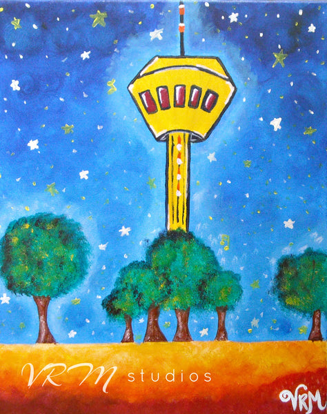 What A View!, folk art print on quality acid free photo paper, unmatted or matted