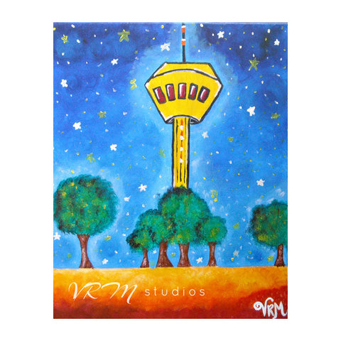 What A View!, folk art print on quality acid free photo paper, unmatted or matted
