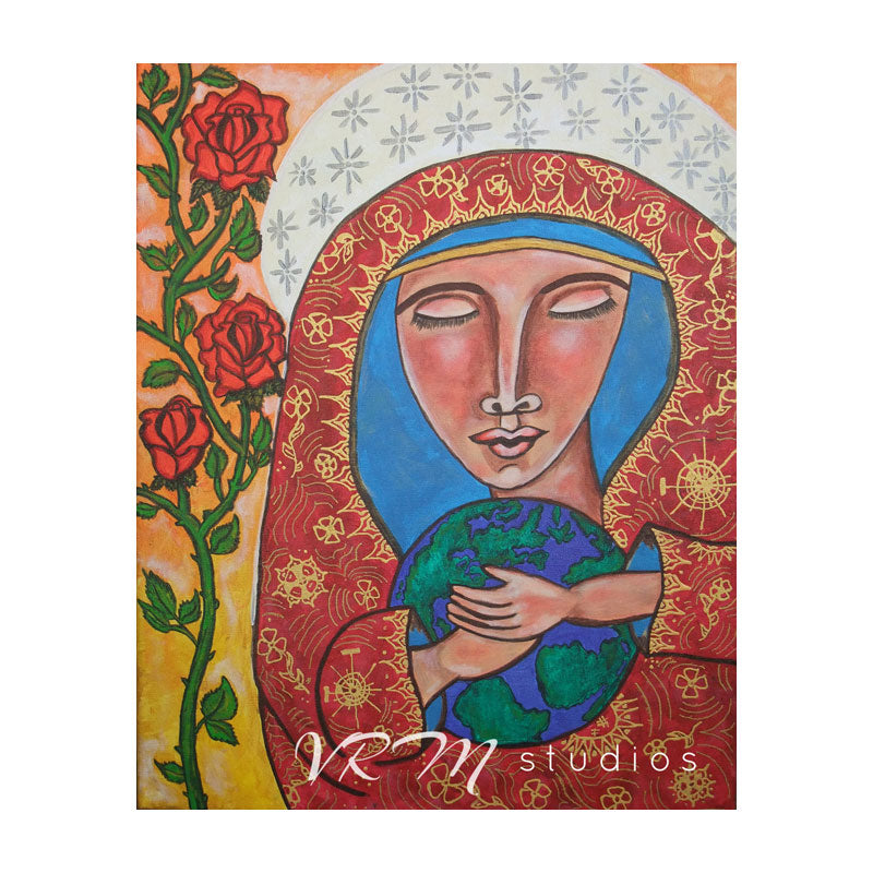 Mother's Love, mexican folk art print on lustre photo paper, unmatted or matted