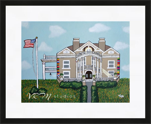 Women's Club of San Antonio Since 1898, folk art print on quality acid free photo paper, unmatted or matted