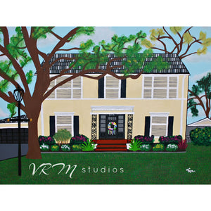 Casa de Amor, mexican folk art print on quality acid free photo paper, unmatted or matted