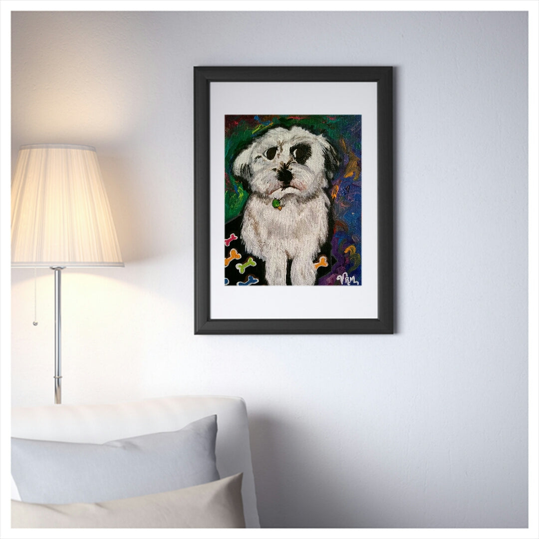 Charlie Boo, folk art print on lustre photo paper, unmatted or matted