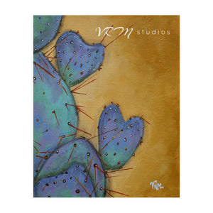 Prickly Valentine, Handle With Care, mexican folk art print on lustre photo paper, unmatted or matted