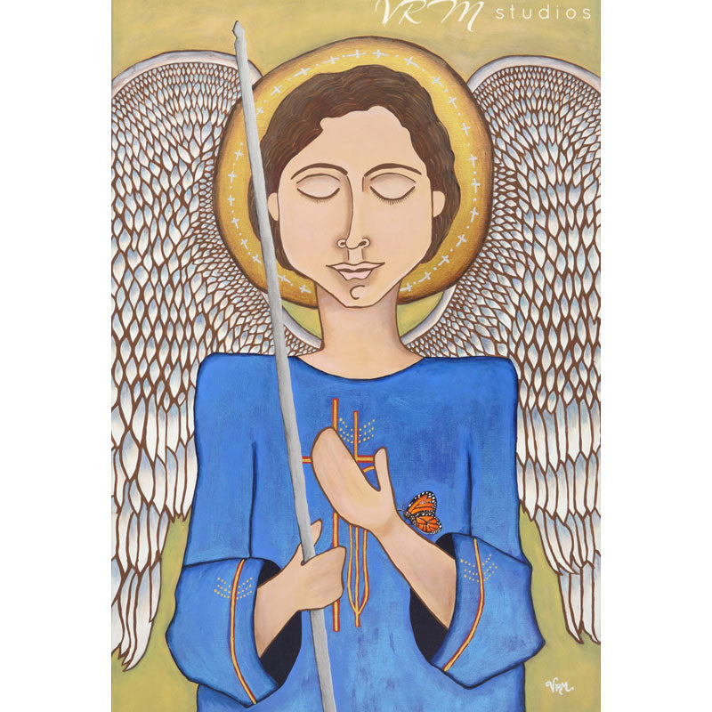 He Is Our Refuge and Strength, mexican folk art print on lustre photo paper, unmatted or matted