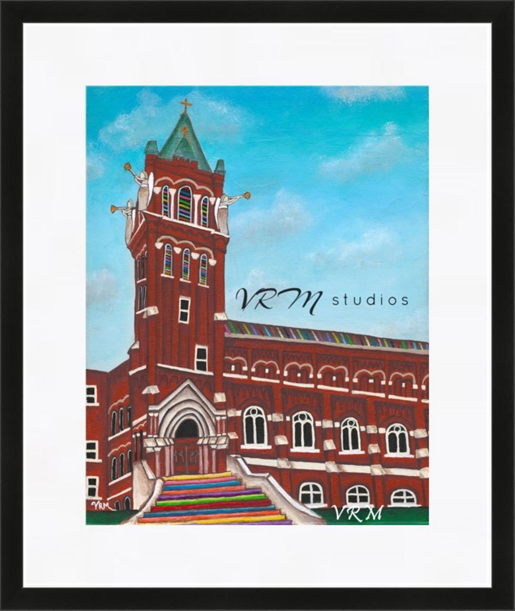 UIW, folk art print on lustre photo paper, unmatted or matted