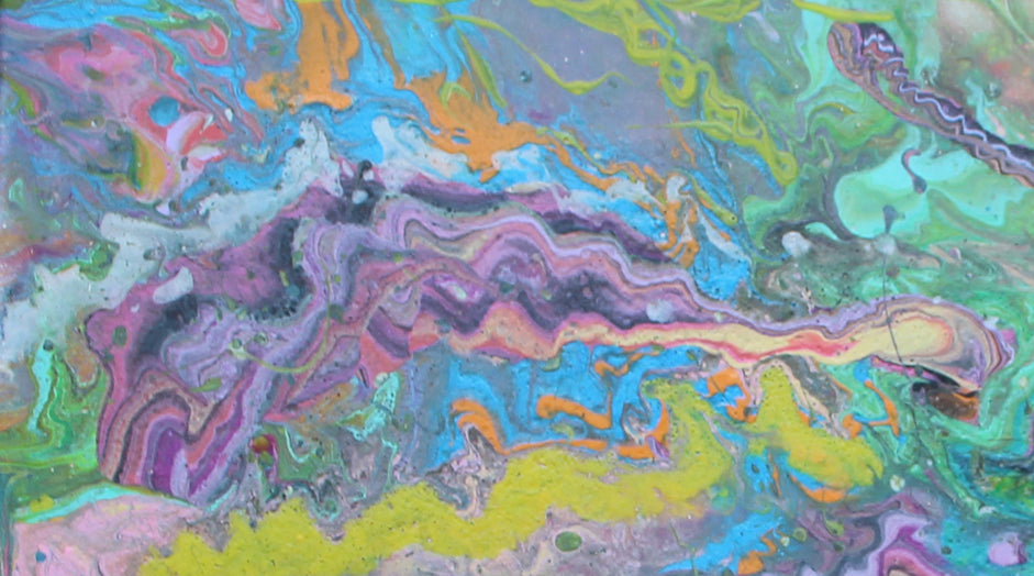 Ka-Splat!, original fluid painting on canvas, 18x24 inches