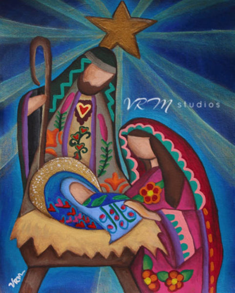 Rejoice, mexican folk art print on lustre photo paper, unmatted or matted