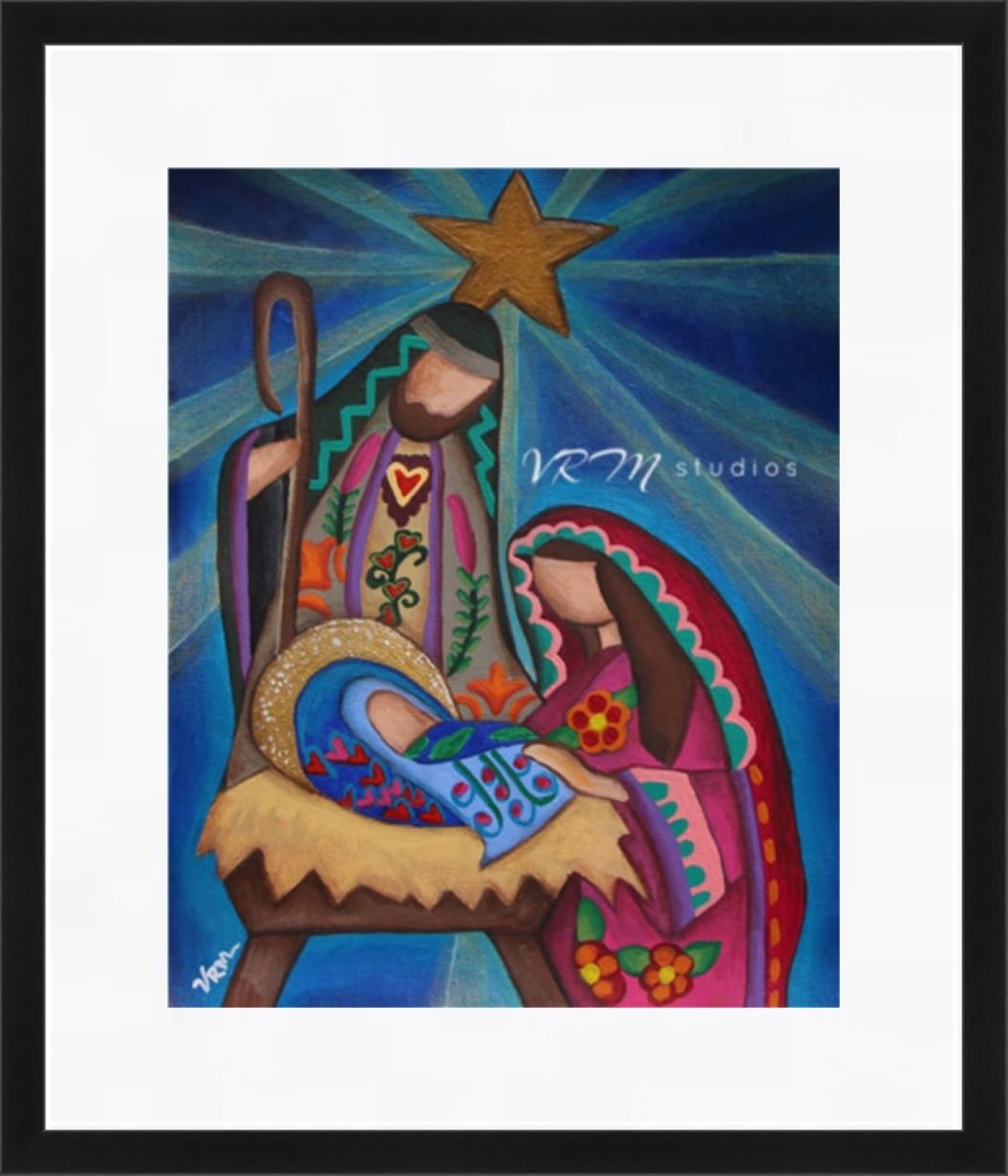 Rejoice, mexican folk art print on lustre photo paper, unmatted or matted