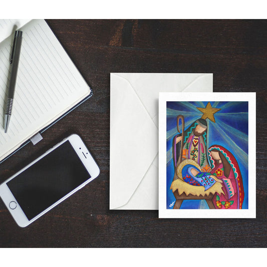 Rejoice, blank greeting card with envelope