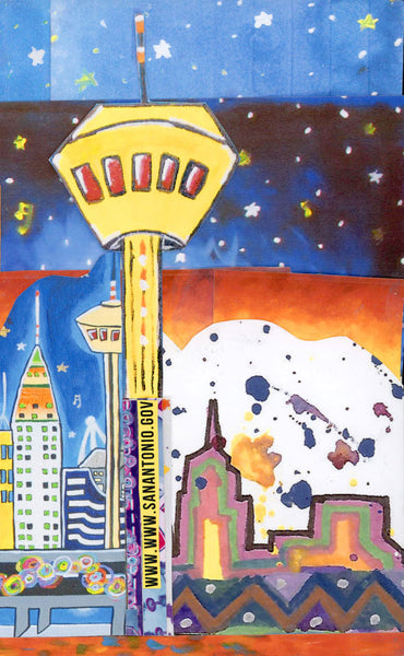 In The Heart Of Texas, folk art print on lustre photo paper, unmatted or matted