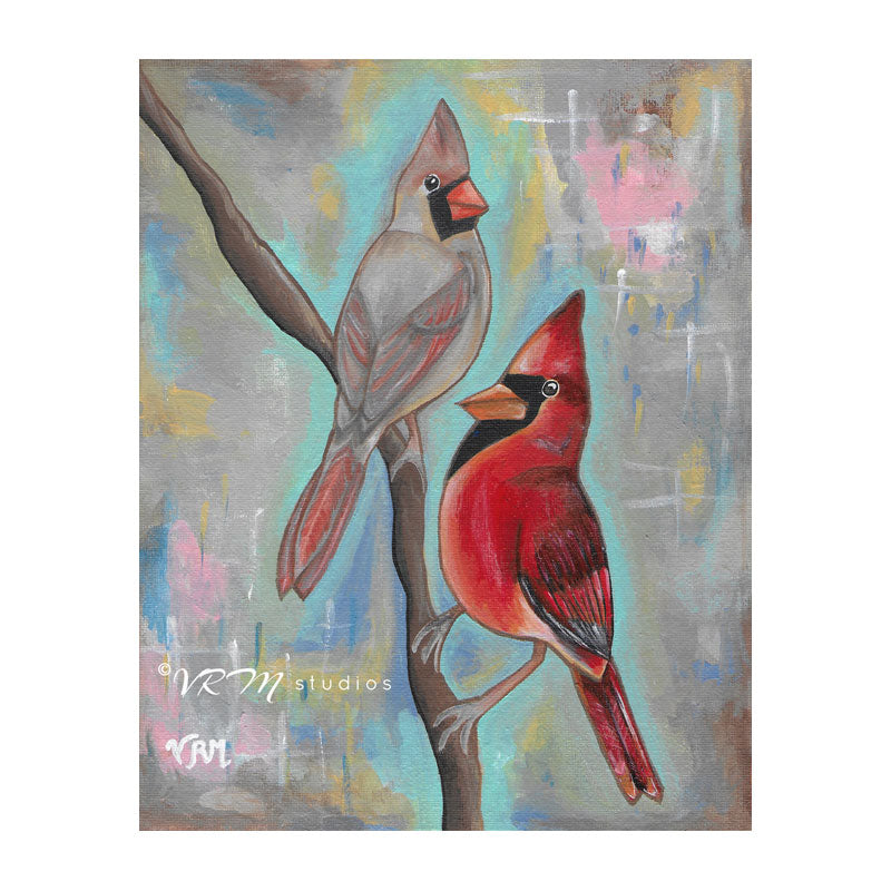 Mr. and Mrs. C, folk art print on lustre photo paper, unmatted or matted